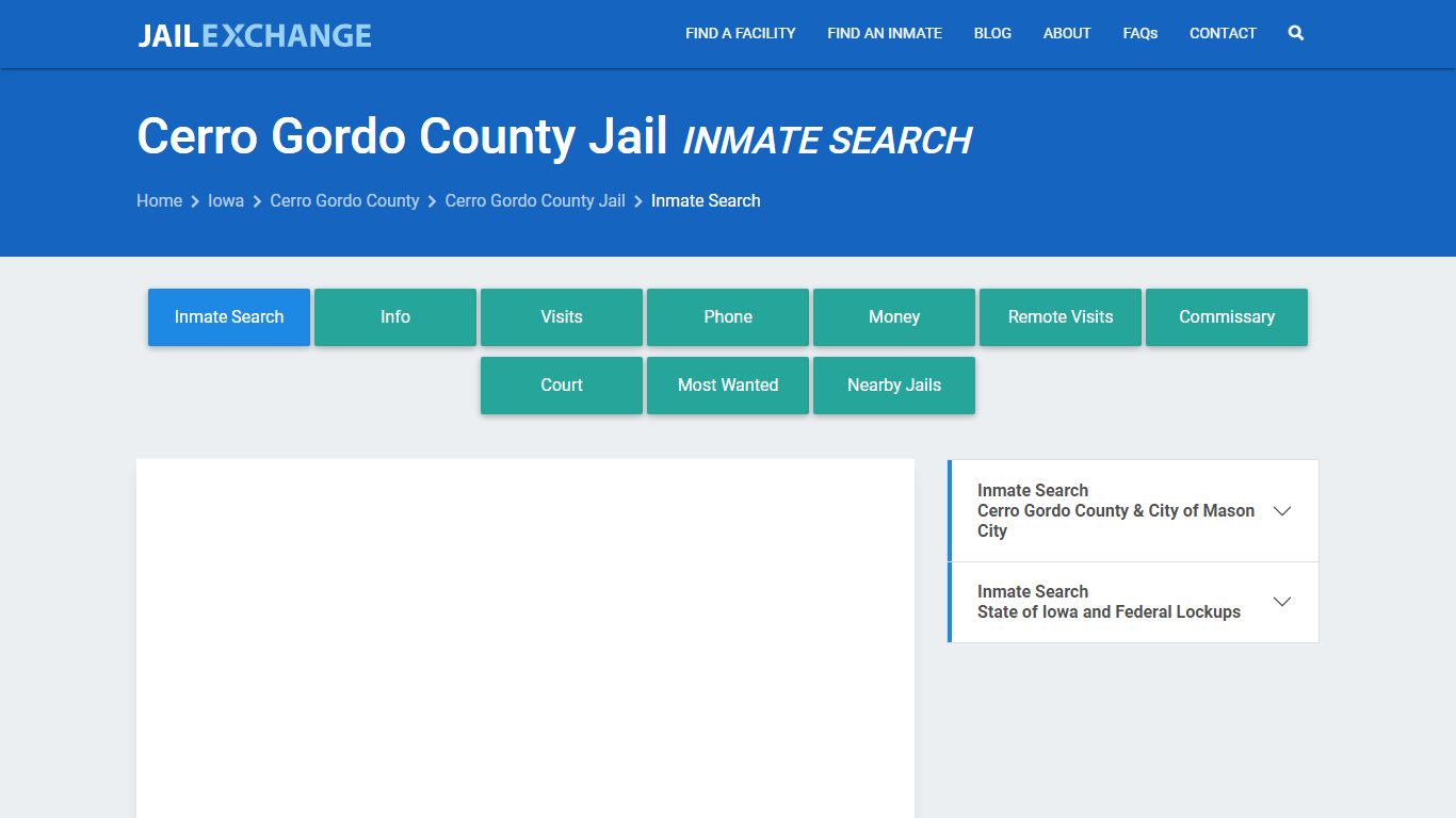 Inmate Search: Roster & Mugshots - Cerro Gordo County Jail, IA